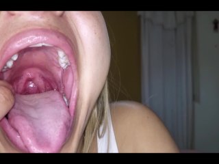 Extremely Juicy self Gagging (Second try)