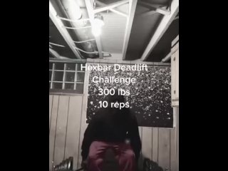 300 lb Deadlift Challenge 10 reps 