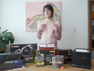 Trans girl building a PC while totally naked (Trailer)
