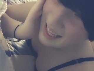 Cute chubby emo teen taking big cock from behind for the first time 