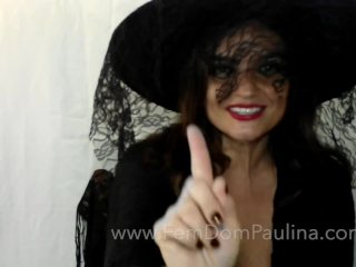 MISTRESS PAULINA is WITCH - SHE SHRINKS YOUR DICK (small penis humiliation)