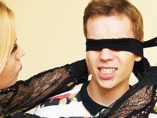 milf teaches blindfold stepson in anal fetish
