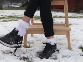 Dangling Snow Nike Sneakers