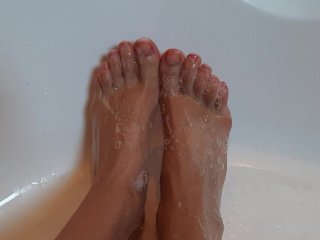 Foot Fetish Video, Clean and Washing my sexy feet