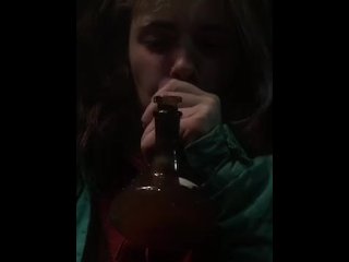 Watch me take a bong rip then masturbate out in the middle of the public parking lot 