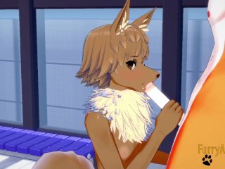 Pokemon Yaoi - Eevee & Fox Sex in a Pool Extended Version