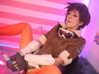 Tracer (Overwatch Hitachi until she cums