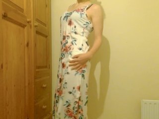 Trying on my Summer Flowers Dress