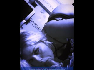 Dick sucking blonde bbw harmoney