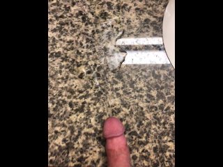 Peeing on Hotel counter sink