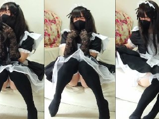 Maid transgender Honoka masturbation ejaculation