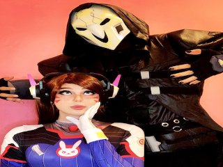 Dva gets throat-fucked and ass-whipped