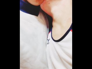 Japanese baseball twink kissing