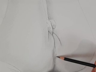 Drawing Emily Bloom Fingering. Porn art video number 3 (no sound)