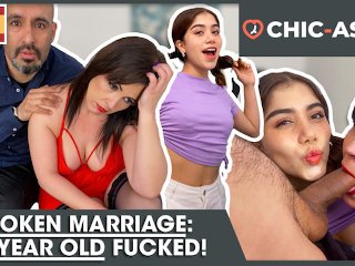 THREESOME: SPANISH MAN fucks TEEN with his WIFE (Porn from Spain)! CHIC-ASS