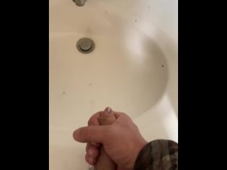 I cum in my best friends sink! 