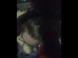 Public blowjob in the car