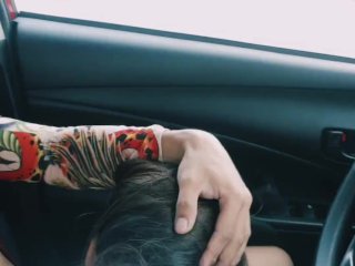 Perfect Big Ass Fuck in Front seat- Car sex on Public Road  Cumming2Ph