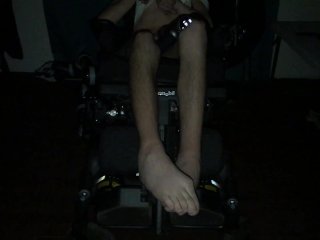 Watch My Leg Spasms During an Intense Orgasm In My Wheelchair