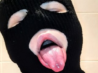 Long tongue and a lot of saliva fetish Fuck me in the mouth