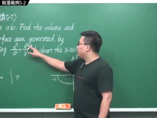 #火辣 #有料 #高清 #大學｜張旭微積分2020版(下)｜向量微積分｜重點五：旋轉體分析｜精選範例5-2｜數學老師張旭