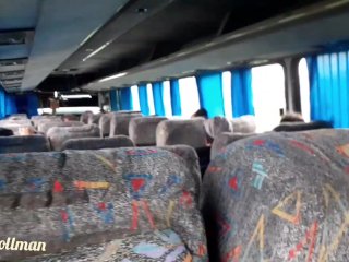 Me follo a despampanante rubia en la parte de atrás del autobús a CDMX (video real)