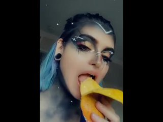 Demon Eats Juicy Mango