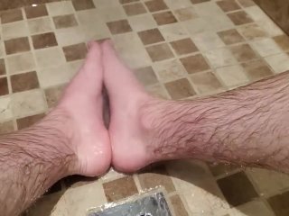 Washing my dirty feet
