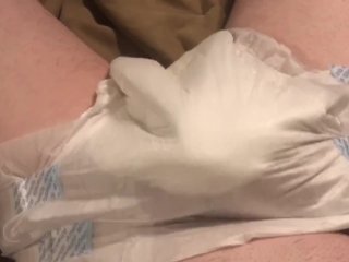 Femboy Verbal Diaper Jerk to stepmommy