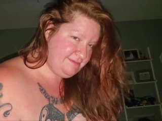 Beautiful TATTOOED BBW sucks,  rides and gets fucked by THICK COCK IG @mommagotgunnz 