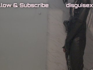 Shower in Black Bodysuit  DisguisexX