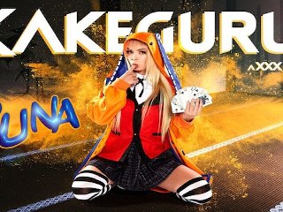 Petite Blonde Lilly Bell As KAKEGURUI's RUNA Is Angry And Horny VR Porn
