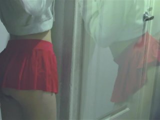 TRAILER- CHEERLEADER ARRIVES LATE TO PRACTICE AND GETS FUCKED RISKY OUTSIDE THE CHANGING ROOM