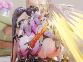 Widowmaker And Mercy Playing With A Big Dick