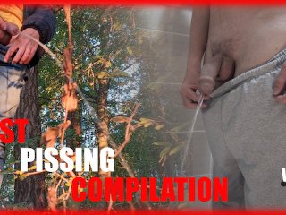  Pissing compilation - Big Cock and balls, uncut