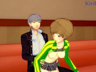 Satonaka and Yu Narukami have deep fucking in a karaoke room. - Persona 4 Hentai