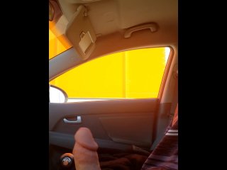 Riding around with ginger dick out 