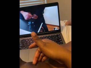 WATCH PORN WITH ME WHILE HOME ALONE  ORGASMING TO CUMSHOTS  LOUD MOANING  HARDCORE FINGER FUCK