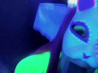 @SexyNeonKitty gives long sloppy blowjob