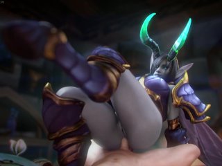 Demon Dreadlord Jaina Proudmore big ass anal sex - Warcraft (Fpsblyck)