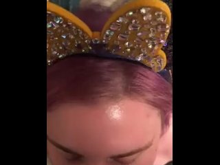 gets her first facial at Disneyland 
