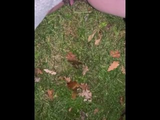 pissing on grass for new years