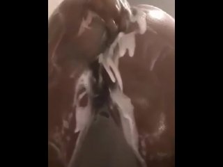 Big ass, soap, shower, solo, anal,tease