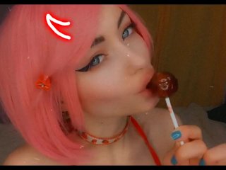 I LOVE SUCKING LOLLIPOP AND DOING AHEGAO FACE!
