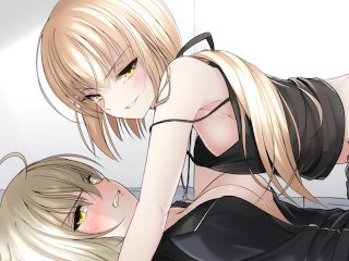 Jeanne Alter and Saber Alter Fight for your Dick (Hentai JOI) (F/GO, Femdom, CBT)