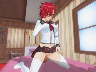 3D HENTAI Schoolgirl cums on classmate dick