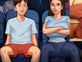 Girl gets masturbed in cinema - summertime saga game porn
