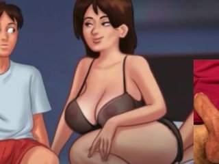 Guy fucks two milf - summertime saga game porn