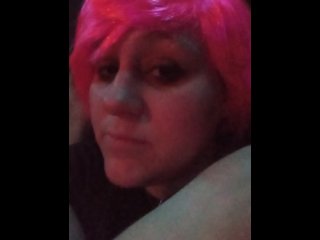 Pink wig