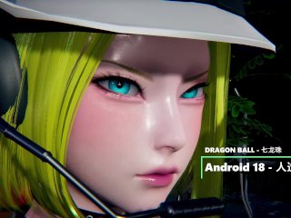 DRAGON BALL - Android 18 × Master Roshi × Policewomen - Lite Version